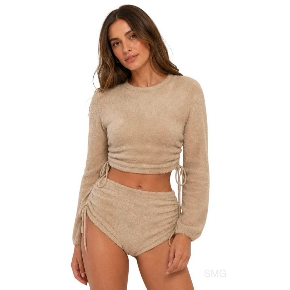 NWT - For Love & Lemons Cupid Sweater Lounge Set